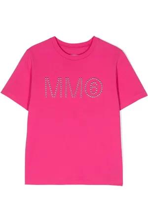 Maison Margiela T-shirt med nitte-udsmykning og logo