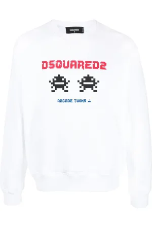 Dsquared2 Sweatshirt med Arcade Twins-tryk