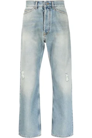 Palm Angels Jeans med lige ben og slitageeffekt
