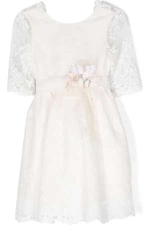 Mimilù Tylkjole med blomster-applikationer
