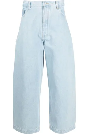 STUDIO NICHOLSON Cropped jeans med brede ben