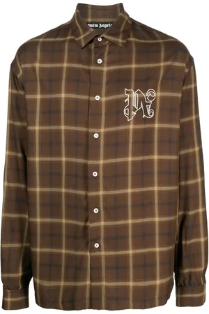Palm Angels Ternet PA skjorte med monogramtryk