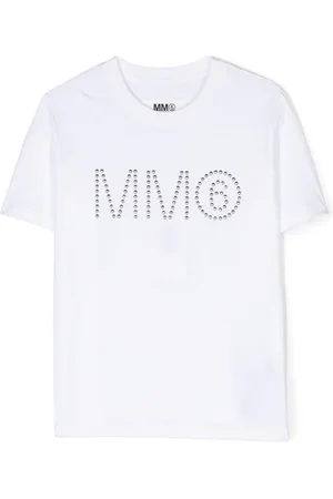 Maison Margiela Kortærmet T-shirt med nitteudsmykning