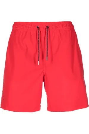 Sease Badeshorts med løbesnor og logotryk
