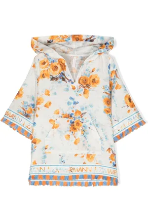 ZIMMERMANN Kjole med blomstertryk og hætte