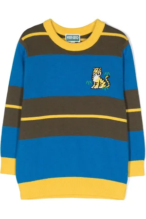 Kenzo Stribet trøje med broderet logo