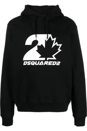 Dsquared2 Hættetrøje med logotryk og løbesnor