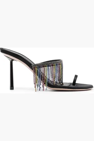 LE SILLA Jewels 95mm sandaler i satin