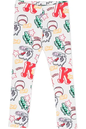 Kenzo Leggings med grafisk tryk og elastik i taljen