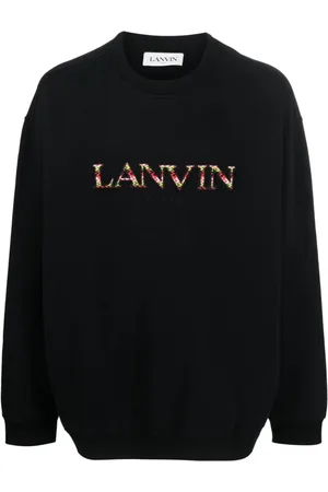 Lanvin Sweatshirt med rund hals og logo-broderi