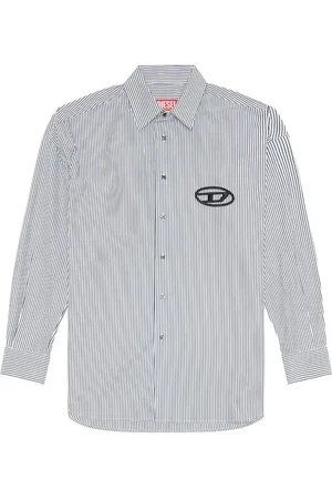 Diesel Skjorte i poplin med broderet logo