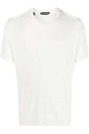 Tom Ford T-shirt i lyocell-blanding med V-hals