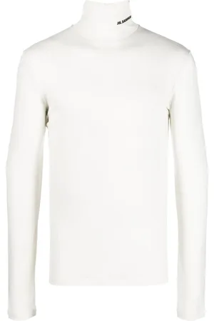 Jil Sander Trøje med rullekrave og logotryk