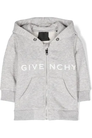Givenchy Hættetrøje med logotryk og lynlås