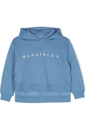 Maison Margiela Sweatshirt med hætte og broderet logo