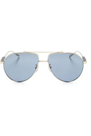 Gucci Pilot-solbriller med præget logo