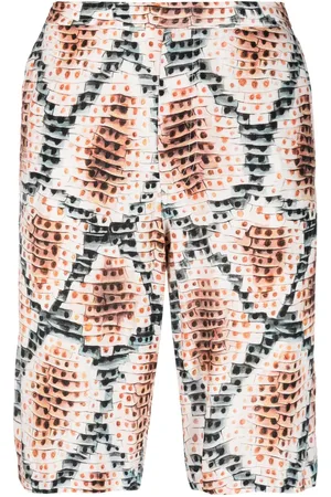 Endless Joy Bermuda-shorts med slangeskindstryk
