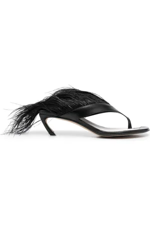 Lanvin Feather Swing 65 sandaler i læder
