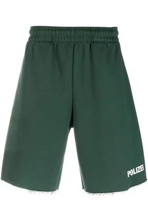 Vetements Polizei shorts med rå kant