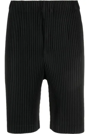 Issey Miyake Plisserede shorts med lige ben