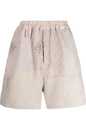 BY WALID Shorts med broderi