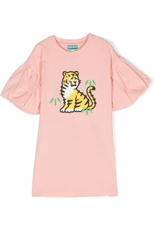 Kenzo Kjole med grafisk tryk