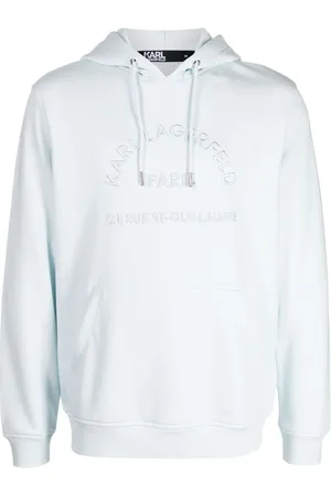 Karl Lagerfeld Langærmet hættetrøje med broderet logo