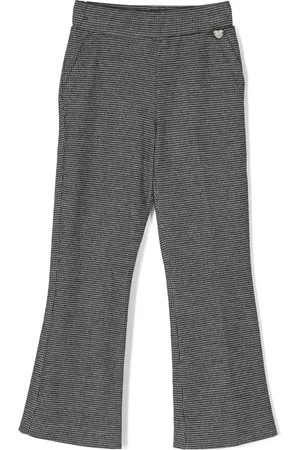 MONNALISA Houndstooth-mønstrede bukser med svaj