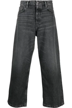 Acne Studios Jeans med brede ben og mellemhøj talje