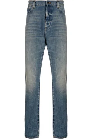 Saint Laurent Jeans med lige ben og mellemhøj talje