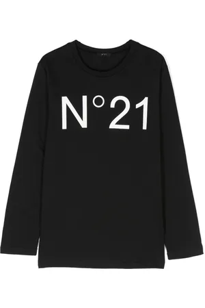 Nº21 Langærmet T-shirt med logotryk