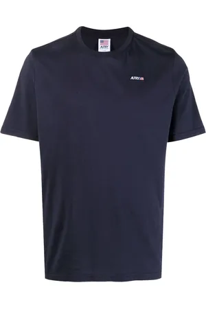 Autry T-shirt med logomærke og rund hals