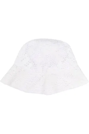 Comme des Garçons Bøllehat i hæklet strik