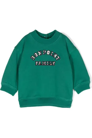 BONPOINT Sweatshirt i strik med broderet logo