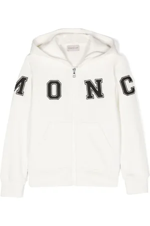 Moncler Hættetrøje med logotryk og lynlås