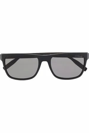 Montblanc Firkantede solbriller med tonet glas