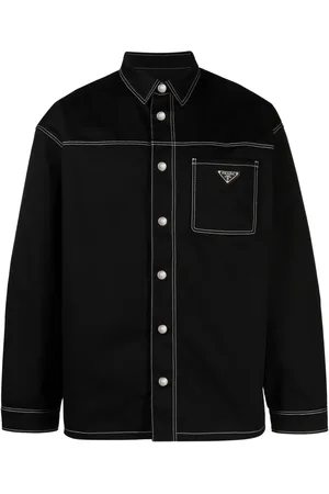 Prada Skjorte i denim med kontrastsøm