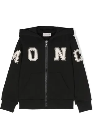 Moncler Hættetrøje med logotryk og lynlås