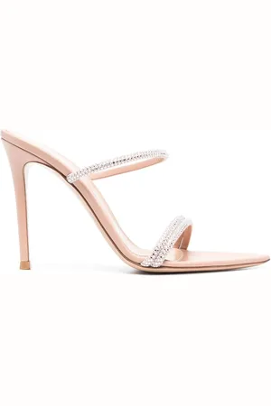 Gianvito Rossi 110mm mule-sandaler med rhinstenudsmykning
