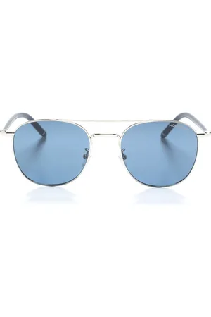Montblanc Runde solbriller med tonet glas