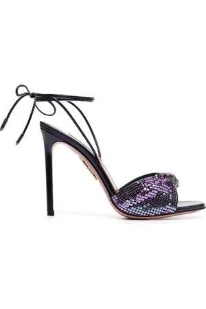 Aquazzura 110 sandaler i mesh med snøre