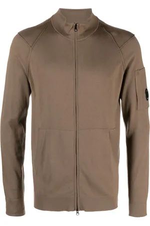 C.P. Company Cardigan med lynlås og linsedetalje