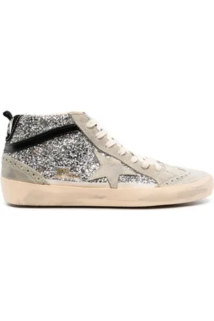 Golden Goose Mid Star sneakers med glimmer