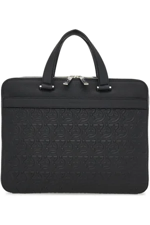 Salvatore Ferragamo Læderstøvler med præget monogram
