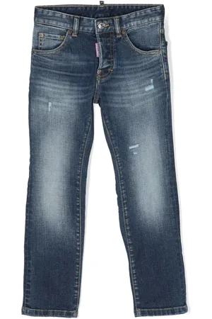Dsquared2 Jeans med slitageeffekt og logomærke