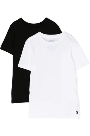Ralph Lauren T-shirt i jersey med logo-broderi, pakke med to