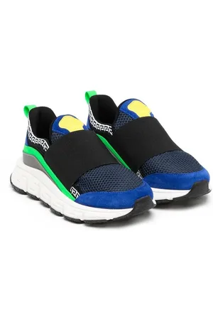VERSACE Slip-on sneakers med colourblocking