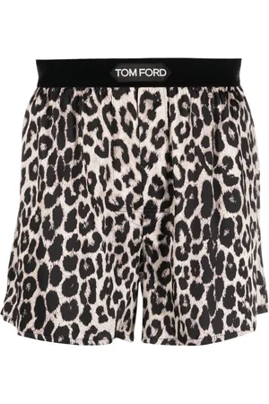 Tom Ford Bokseshorts i silke med leopardtryk