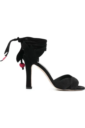 Manolo Blahnik 100mm Ossie sandaler med åben tå