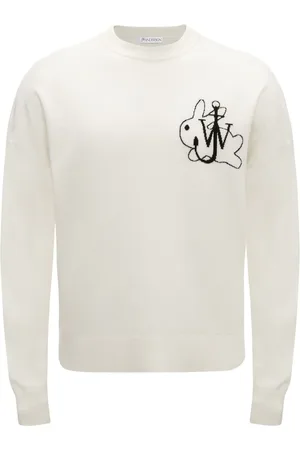 J.W.Anderson Trøje med broderet logo og rund hals